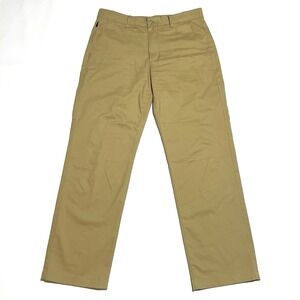 Eddie‎ Bauer Tan Khaki Dress Pants Men's Size 35x34 Cotton